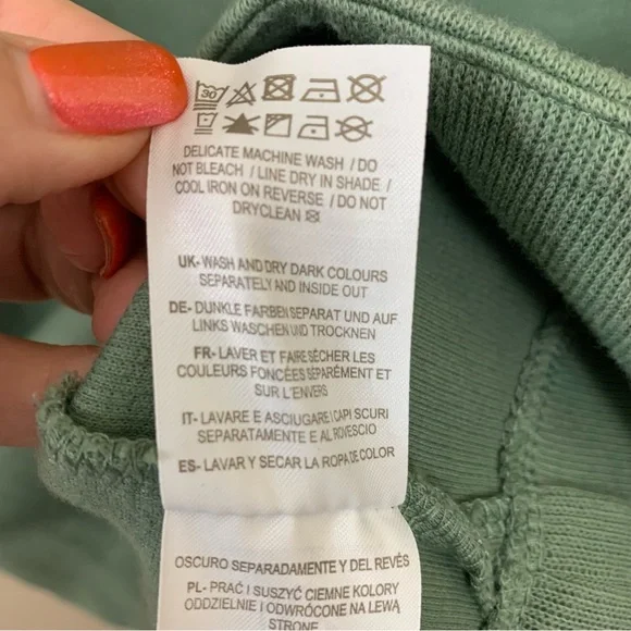 Boden Knit Long Sleeve Quarter-Zip Sage Green Midi Dress - Picture 8 of 10